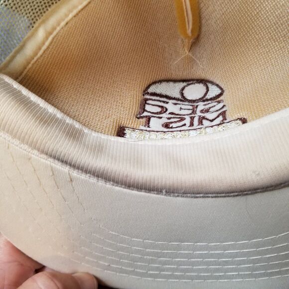 Sea Mist Golf Resort Myrtle Beach golf snapback hat beige - Picture 6 of 8